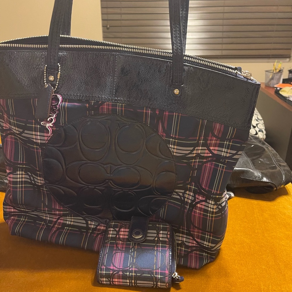Coach purse with matching wallet